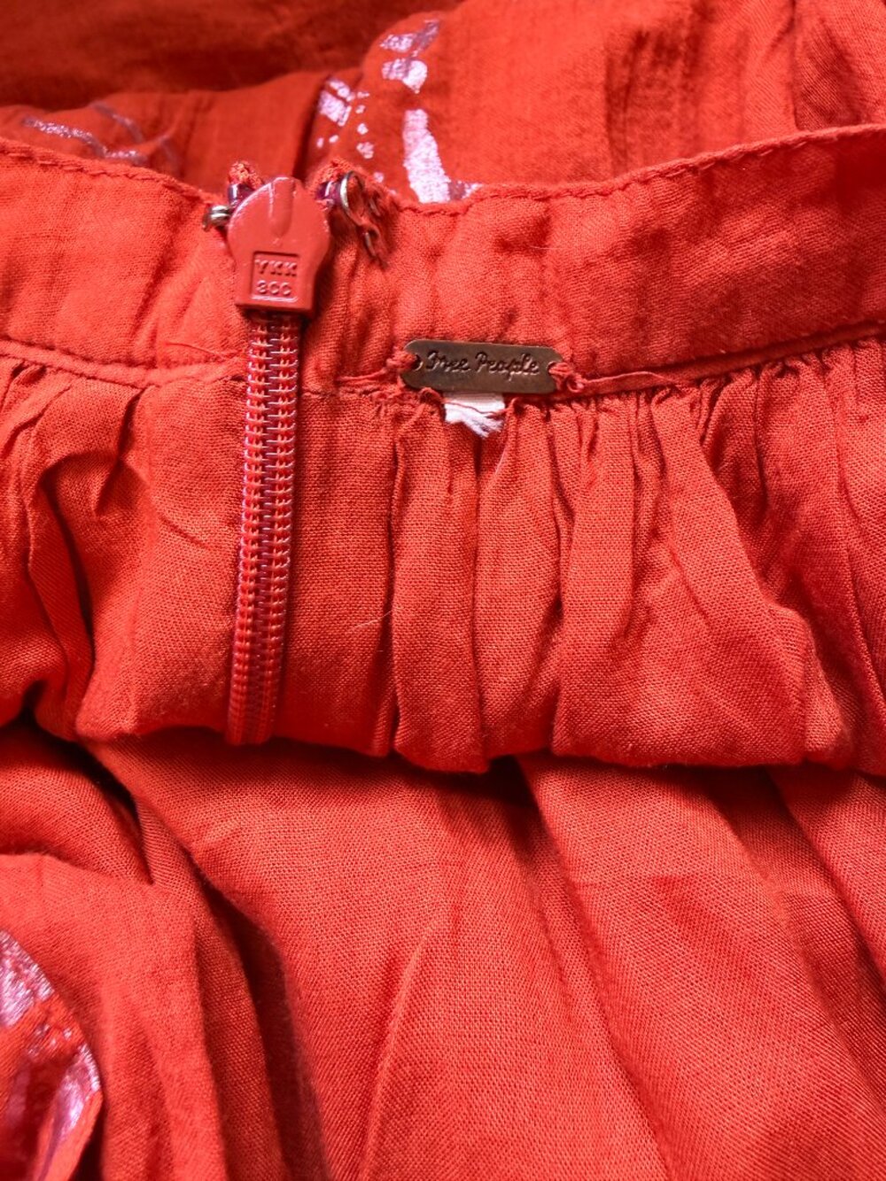 Free People Baja Babe Midi Dress Copper Combo Strapless Boho Size Small - Picture 6 of 11